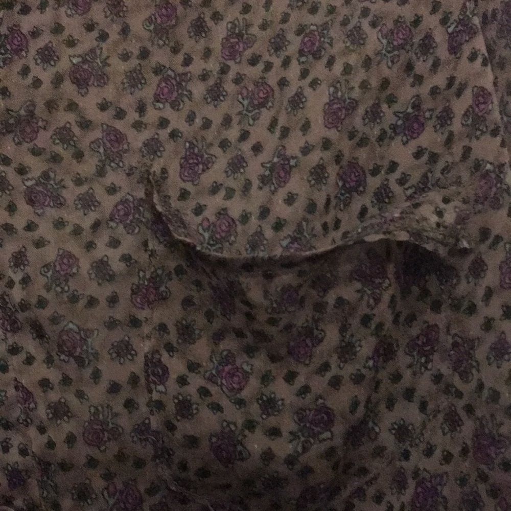 Blue bird button front shirt ** see pic 8 - Picture 8 of 8